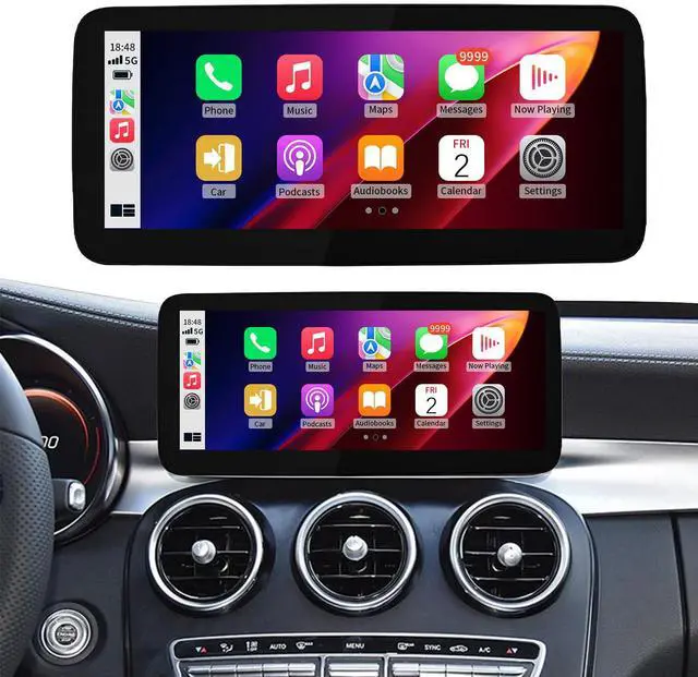 Main image of Wireless CarPlay/Android Auto 10.25/12.3 Inch Touchscreen for Mercedes Benz C/GLC W205 X253 (2015-2018) with NTG5.0/5.1/5.2, Car Radio Receiver, Multimedia, Bluetooth, Car Stereo (10.25inch)