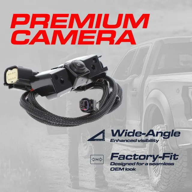 Alt view image 3 of 6 - Replacement for Chevrolet Silverado/GMC Sierra 1500, 2500, 3500 W/Remote Tailgate (2016-2019) Backup Camera OE Part # 84062896, 23363727