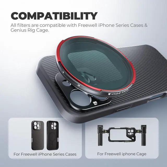 Alt view image 5 of 6 - Sherpa VND/CPL 3-7 Stops Compatible only with Sherpa iPhone Series Cases & Genius Rig Cage