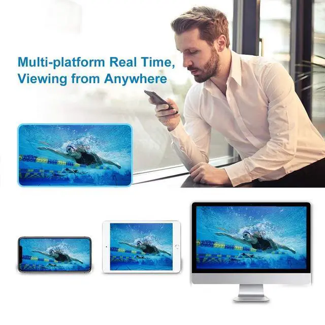 Alt view image 6 of 6 - Underwater Cameras 304 Stainless Steel IP68 5MP 2592×1944 POE IP Camera 32Ft Cable Koi Pond Camera