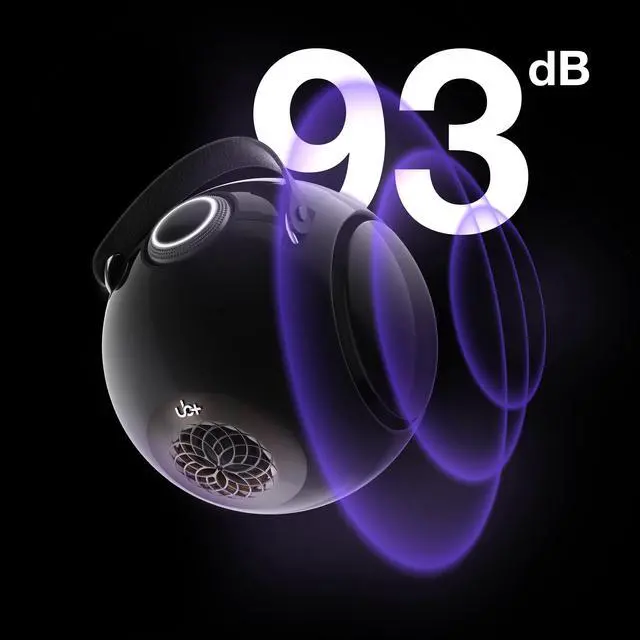Alt view image 3 of 6 - dB1 doubleBASS Waterproof Bluetooth Speaker | 40W Hi-Fi Sound with Deep Bass, 20H Playtime, IPX5 & TWS Pairing (Glossy Black with Tripod)