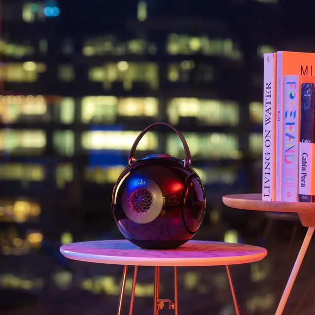 Alt view image 5 of 6 - dB1 doubleBASS Waterproof Bluetooth Speaker | 40W Hi-Fi Sound with Deep Bass, 20H Playtime, IPX5 & TWS Pairing (Glossy Black with Tripod)