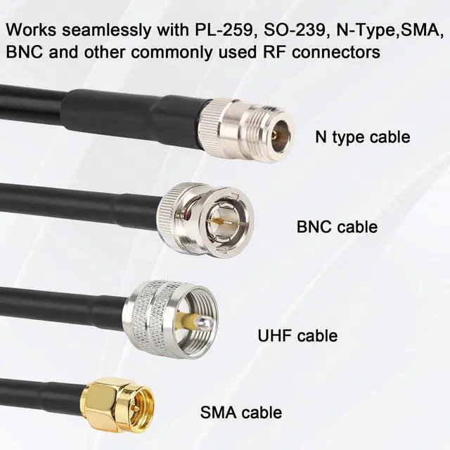 Alt view image 3 of 6 - RG8X Coaxial Cable 200FT 50 Ohm - Solid Copper Core, PVC Jacket, Low Loss, Ideal for Antenna, CB Radio, and Ham Radio Applications