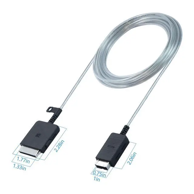 Alt view image 5 of 6 - Frame TV One Connect Cable BN39-02470A Compatible with Samsung The Frame QLED 4K TV QN43-QN85 LS03AA LS03BA LS03DA LS03RA LS03TA LS03FA Q85RAT Q95TAT 5m /16.4ft (Not Compatible with All 8K Frame TVs)