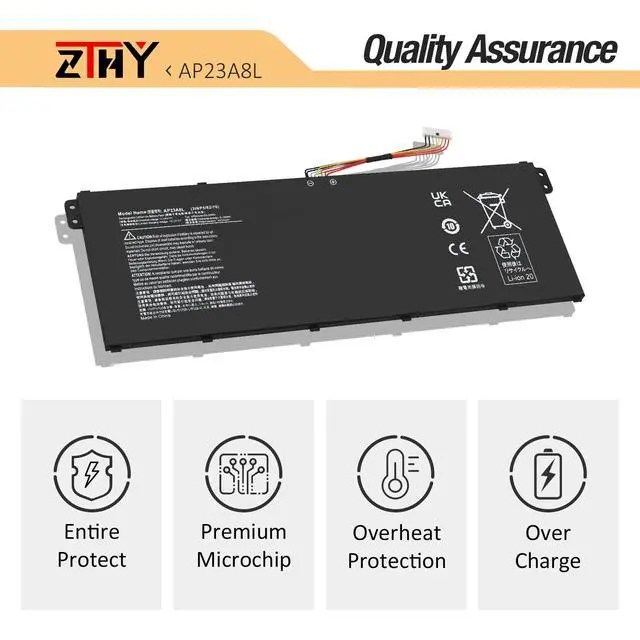 Alt view image 5 of 6 - AP23A8L AP23A5L AP23A7L Laptop Battery Replacement for Acer Go 15 AG15-31P AG15-51P AG15-71P AG15-71PT Chromebook Plus 514 CB514-4H CB514-5H CB514-6H C937 Aspire 14 A14-51M A14-51GM 15 A15-41M A15-51M
