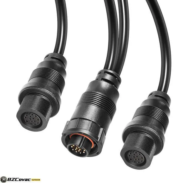 Alt view image 3 of 6 - 720108-1 14 M360 2DDI Y Transducer Adapter Cable for Humminbird, Compatible with MEGA 360 and 2D/MDI Transducers, 14-Pin Y Cable