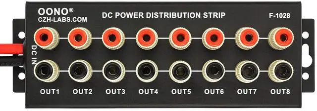Alt view image 2 of 5 - Banana Jack 8 Outlet DC Power Distribution Strip (with Cable)