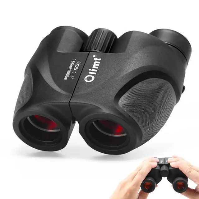 Main image of 6x25 Compact Binoculars, Mini Pocket Small Portable Size 9.5° Wide Angle Field of View 21mm Large Eyepiece ED Glasses Bak-4 Prism Professional HD for Adults Travel Sports Cruise Birding Opera