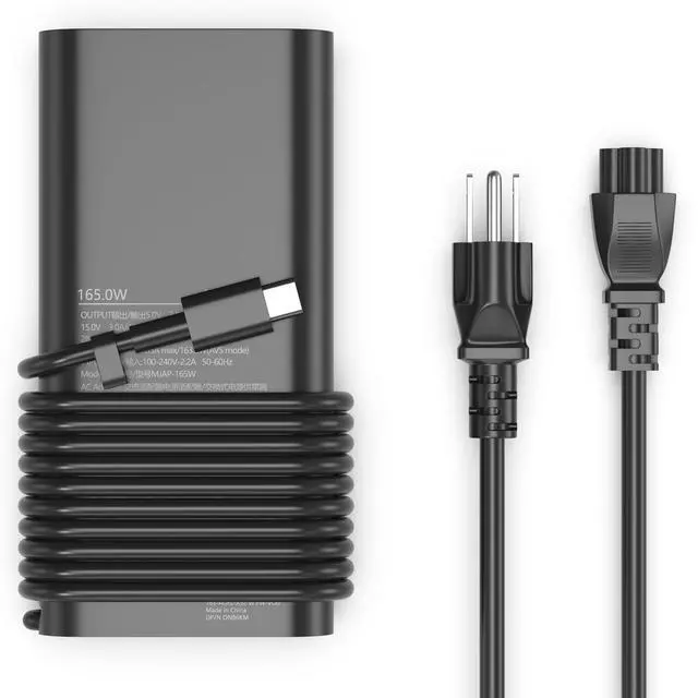Main image of 165W Gan USB C Charger Compatible with Dell Precision 5690 5680 3581 3580,Latitude 7640 7340 5540 5440 9440, Inspiron-14 16 Plus 7640 7430 Pro Rugged Laptop DA165PM210,LA165PM210,HA165PM210