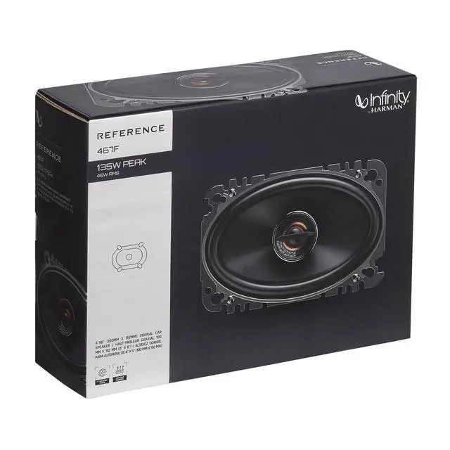 Alt view image 6 of 6 - REF467F 4x6 Inch 2 Way Car Speakers - Pair