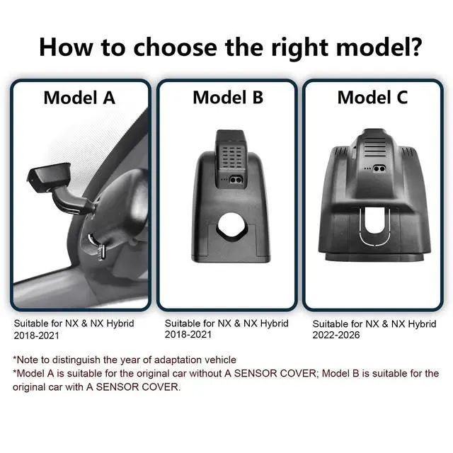 Alt view image 2 of 6 - 4K Dash Cam Custom for Lexus NX 2018 2019 2020 2021(Model B), 350 300 Sport 250 F Premium,OEM Look, UHD 2160P Video,Parking Mode, WiFi & App,Loop Recording,Easy to Install, 64GB Card