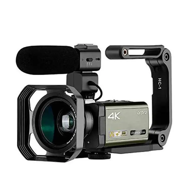 Alt view image 3 of 5 - AX65 4K Camcorder, 12x Optical Zoom Vlogging Camera with WiFi, 3.5" IPS Touch Screen, 100x Smart Zoom & Wide Angle Lens, External Mic Support for YouTube