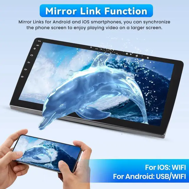 Alt view image 4 of 6 - 4+64G Android 15 Car Radio for Lexus RX300 RX330 RX350 RX400H 2004-2009, 9 inch 1280 * 720 Touch Screen Car Stereo with Carplay Android Auto 5GHz WiFi GPS Navigation Bluetooth 5.0 FM RDS SWC