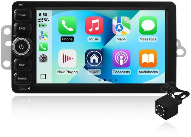 Main image of 2+64G Android 14 Double Din Car Stereo for Chevrolet Silverado Impala Tahoe GMC Sierra Yukon Hummer H2 with 7 Inch IPS Touchscreen Radio Built-in Wireless Carplay/Android Auto/Bluetooth/FM/AUX/SWC