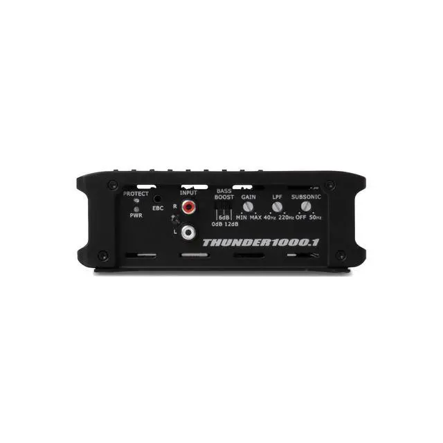 Alt view image 2 of 4 - THUNDER1000.1 Class D 1000 Watt RMS Mono Block Compact Vehicle Stereo Sound System Amplifier w/Selectable Bass Boost, & Variable Subsonic Filter
