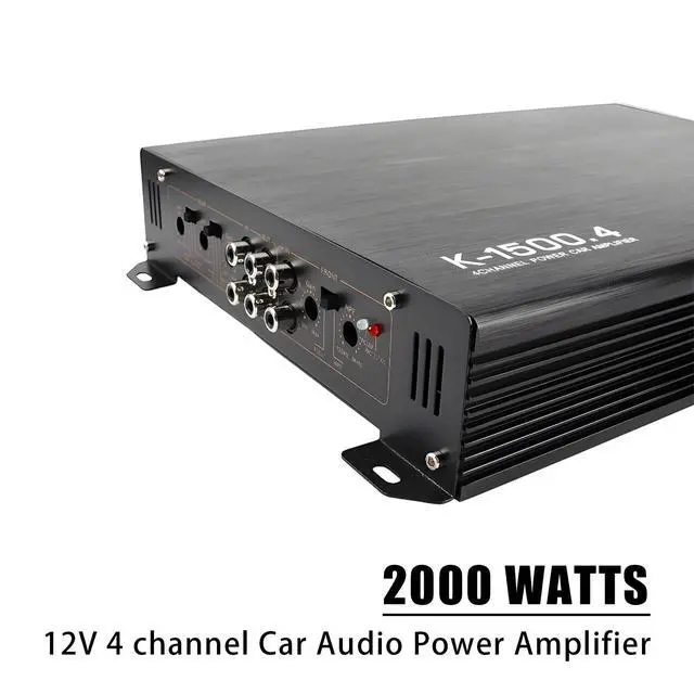 Alt view image 3 of 6 - Car Power Amplifier 4-Channel Amplifier Stereo Audio Amp 12V (4 Channel - 13 inch)