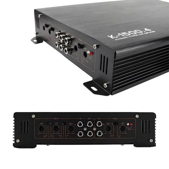 Alt view image 4 of 6 - Car Power Amplifier 4-Channel Amplifier Stereo Audio Amp 12V (4 Channel - 13 inch)