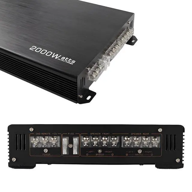 Alt view image 5 of 6 - Car Power Amplifier 4-Channel Amplifier Stereo Audio Amp 12V (4 Channel - 13 inch)
