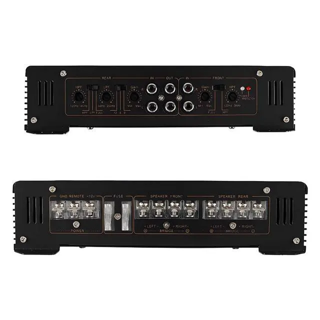 Alt view image 6 of 6 - Car Power Amplifier 4-Channel Amplifier Stereo Audio Amp 12V (4 Channel - 13 inch)