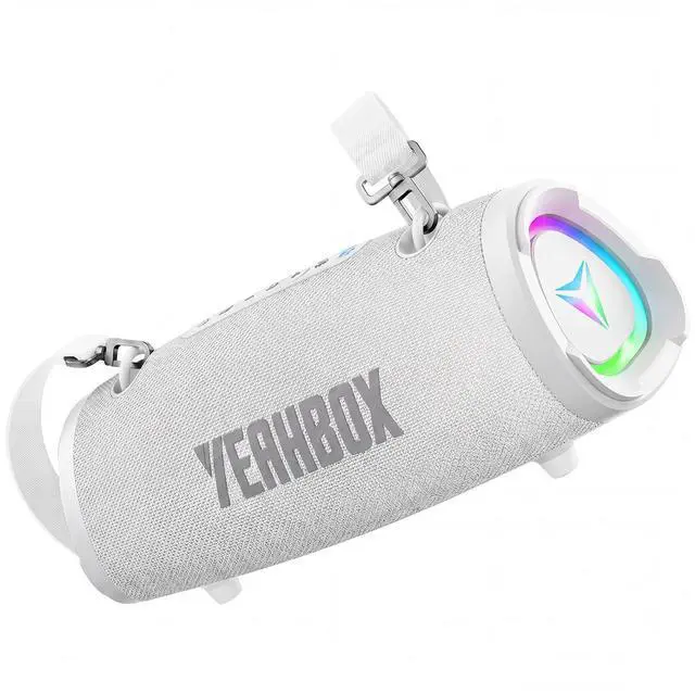 Main image of Sonic Boom Portable Bluetooth Speaker, 100W RMS / 120W Peak Power, Deep Bass Stereo Sound, RGB LED Light Show, Bluetooth 5.3, AUX/TF Card, Shoulder Strap, Portable Speaker for Party & Outdoor