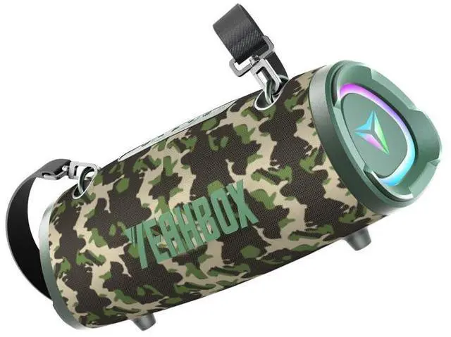 Main image of Sonic Boom Portable Bluetooth Speaker, 100W RMS / 120W Peak Power, Deep Bass Stereo Sound, RGB LED Light Show, Bluetooth 5.3, AUX/TF Card, Shoulder Strap, Portable Speaker for Party & Outdoor