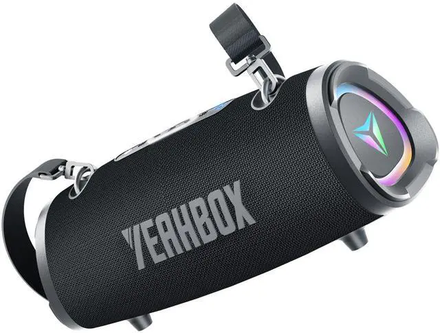 Main image of Sonic Boom Portable Bluetooth Speaker, 100W RMS / 120W Peak Power, Deep Bass Stereo Sound, RGB LED Light Show, Bluetooth 5.3, AUX/TF Card, Shoulder Strap, Portable Speaker for Party & Outdoor