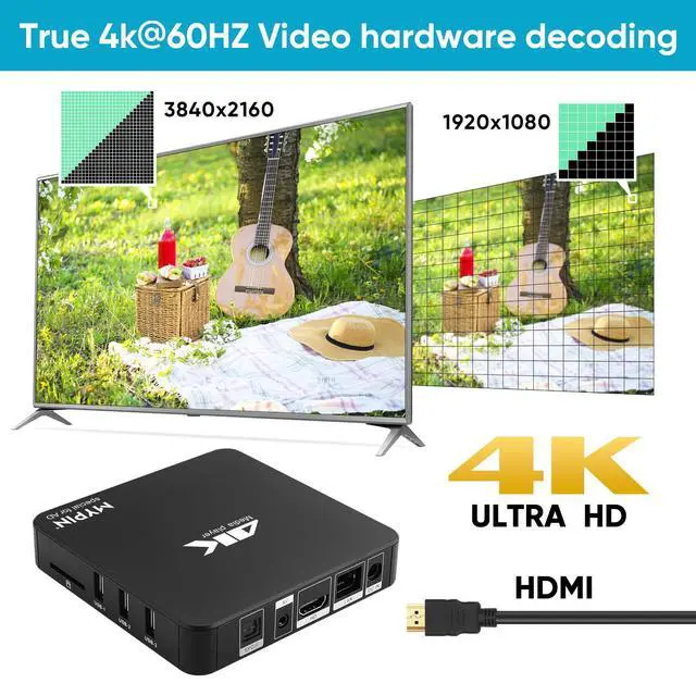 Alt view image 3 of 6 - 4K@60hz MP4 Media Player Support 8TB HDD/ 256G USB Drive/SD Card with HDMI/AV Out for HDTV/PPT MKV AVI MP4 H.265-Support Advertising Subtitles/Timing, Networkable, Mouse&Keyboard Control