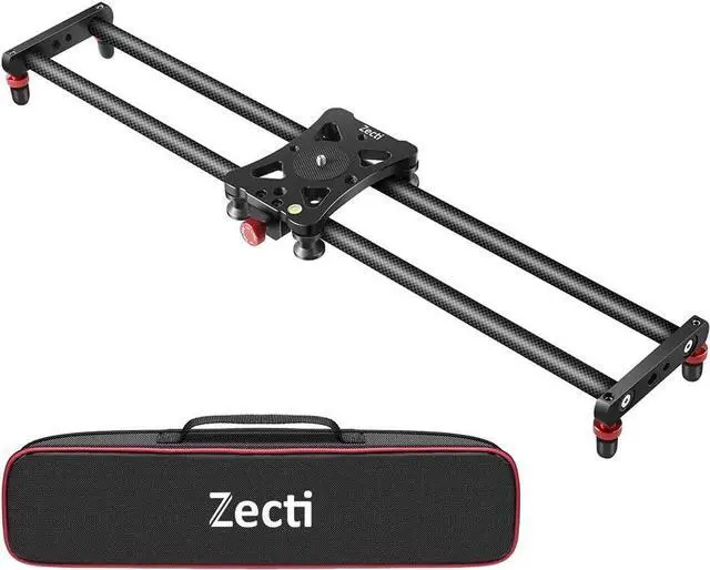 Main image of Camera Slider 24"/60 cm Adjustable Carbon Fiber Camera Dolly Track Slider Video Stabilizer Rail for Camera DSLR Video Movie Photography Camcorder Stabili & Phone, Black