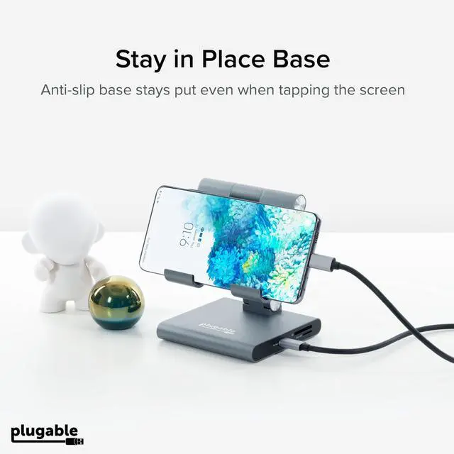 Alt view image 6 of 6 - 8-in-1 USB C Hub for iPad with Stand, 100W Pass-Through Charging, USB C Docking Station for iPad, 1x HDMI, 2X USB, Audio, SD, Driverless, Compatible with Windows, iPadOS, Phones, Tablets