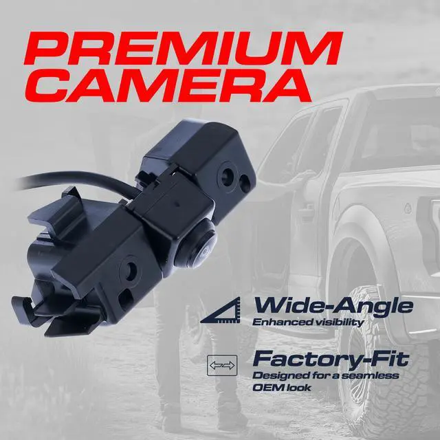 Alt view image 3 of 6 - Replacement for Chevrolet Silverado/GMC Sierra 1500, 2500, 3500, w/o EZ Lift, w/o AVM, w/o Remote Tailgate (2016-2019) Backup Camera OE Part # 84079952, 23244435