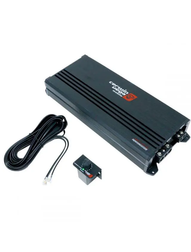 Alt view image 2 of 6 - Cerwin Vega 1100W RMS 1 Channel High-Efficiency Class D Monoblock Amplifier,Car Audio Powerhouse, Compact with Vega Bass Boost, Ideal for Car Speakers, RCA Pass Thru - XED11001D