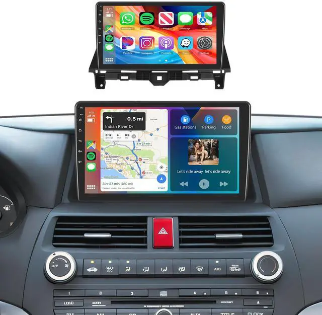 Main image of 5Ghz WiFi Car Radio Stereo for Honda Accord 8th 2008-2013 2+64G, 10.1" Touch Screen/Android 15/Wireless CarPlay/Android Auto/DSP EQ/GPS/Bluetooth/FM/RDS/SWC/HD Backup Camera