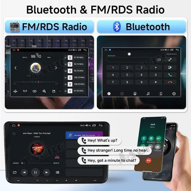Alt view image 6 of 6 - 9inch 8Core 4+64GB Car Stereo Radio for VW Jetta A5/Passat B6/CC/Golf MK5/Beetle/EOS 2005-2010,Android GPS Navigation Unit with Wireless Carplay,Android Auto,Touchscreen Multimedia Player