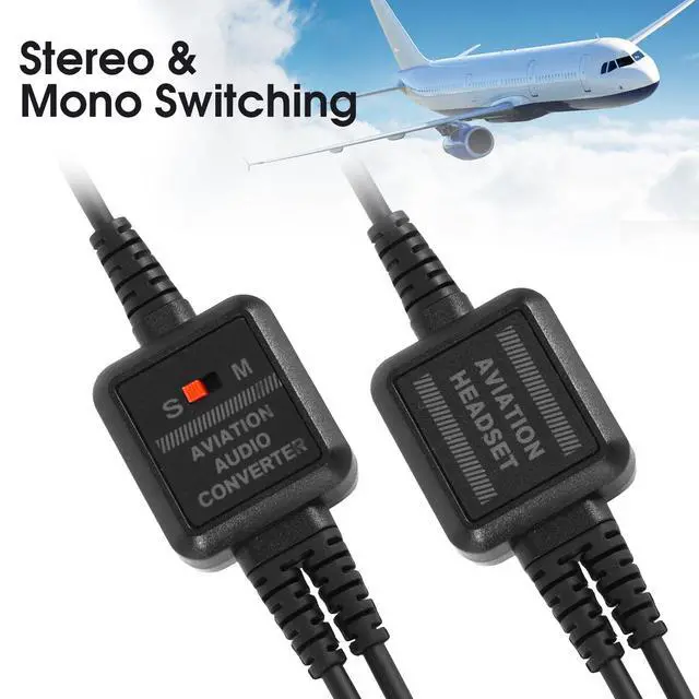 Alt view image 5 of 6 - Aviation Headsets GA Headphone Noise Reduction for Pilot Trainees Beginner PPL Students Casual Flyers Flight Passengers Aviation Maintenance Ground Crew Flying Enthusiasts (629-A-BLACK)