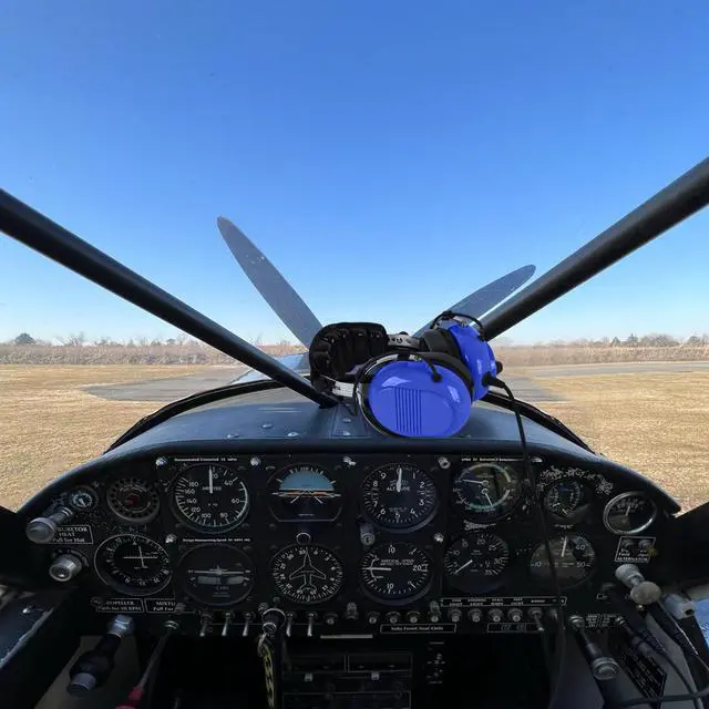 Alt view image 6 of 6 - Aviation Headsets GA Headphone Noise Reduction for Pilot Trainees Beginner PPL Students Casual Flyers Flight Passengers Aviation Maintenance Ground Crew Flying Enthusiasts (629-A-BLUE)