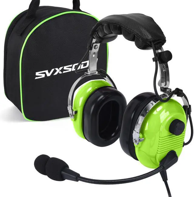 Main image of Aviation Headsets GA Headphone Noise Reduction for Pilot Trainees Beginner PPL Students Casual Flyers Flight Passengers Aviation Maintenance Ground Crew Flying Enthusiasts (629-A-GREEN)