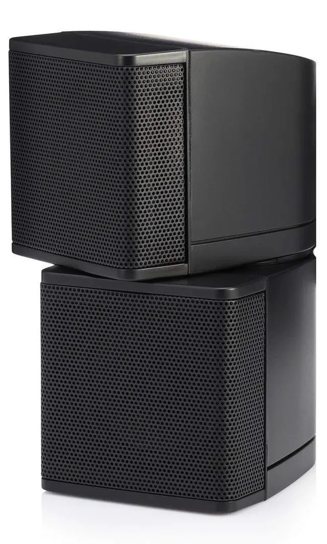 Alt view image 4 of 6 - MC2.5B Dual 2.5 Swiveling Surround Sound Mini Cube Speaker (Pair, Black) (Without Brackets)