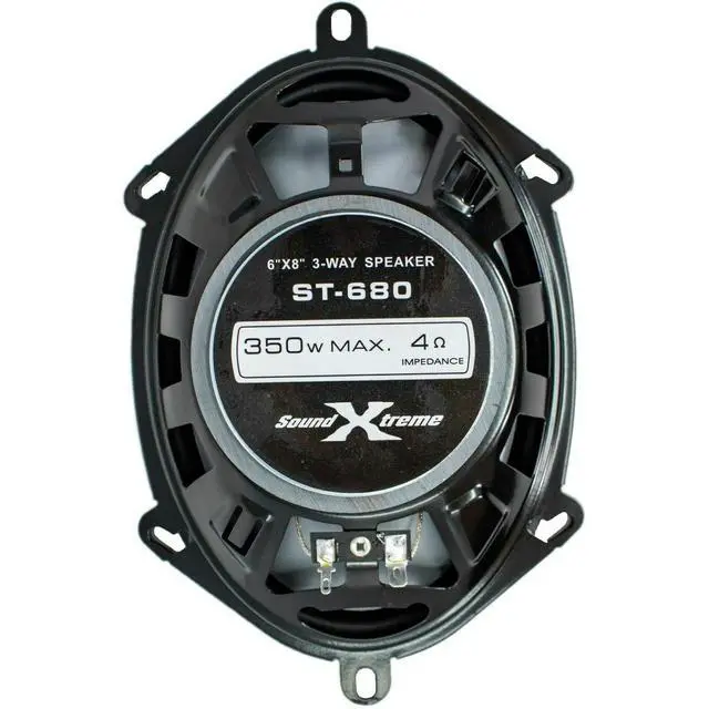 Alt view image 4 of 6 - 4X Soundxtreme ST-680 5x7 Inch / 6x8 Inch 3-Way 700 Watts Coaxial Car Speakers 4-Ohm Polypropylene Mid-Woofer Cone Material Polyester Foam Speaker Surround