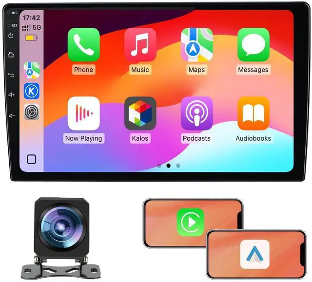Main image of Car Radio Stereo for Chevy Silverado 2007-2013 Tahoe GMC Sierra Yukon with Wireless CarPlay Android Auto,10 Inch Touch Screen with Backup Camera