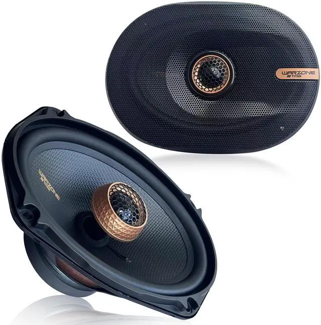 Main image of 2X WZ69PTi 6x9-Inch Super Coaxial Speaker Pair, 4 Ohm, 650W Max, 200W RMS, 92dB Sensitivity, Ferrite Woofer & PEI Dome Tweeter for Pro Car Audio