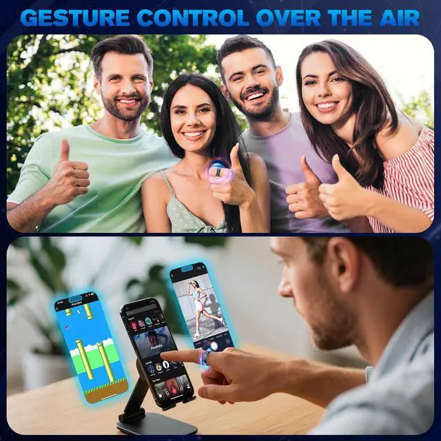 Alt view image 6 of 6 - Smart Ring Health Tracker for Men/Women with LED Dispay Screen,Fitness Ring Sleep Tracker,Fast Charging,for Pedometer Exercise,Monitor Sleep,Heart Rate, Stress,Waterproof (Black,13)