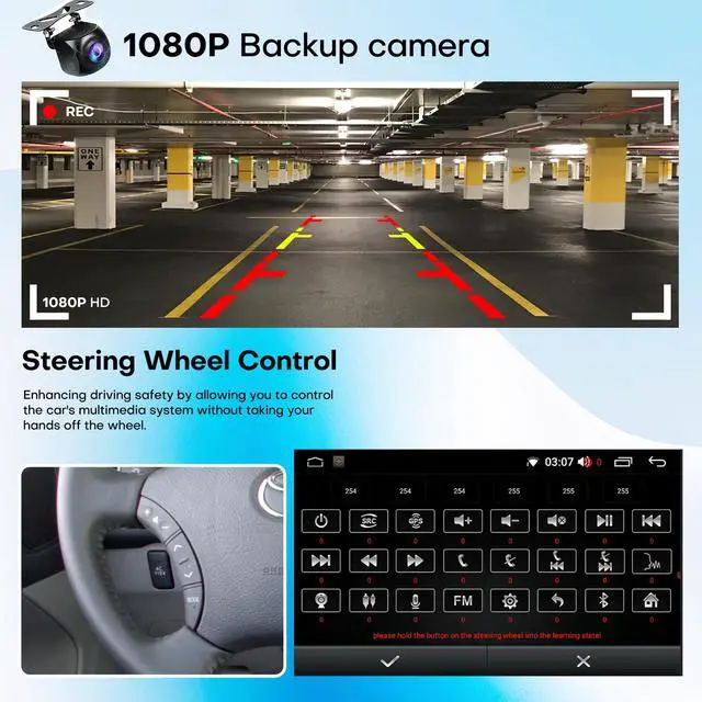 Alt view image 5 of 6 - Car Radio for Camry 1996 1997 1998 1999 2000 2001 2002 2003 2004 2005 2006 Upgrade Stereo Radio Replacement with CarPlay Touch Screen Android Auto Bluetooth Backup Camera(Non-JBL-Version)