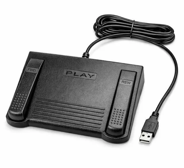Main image of IN-USB-1 Foot Pedal Transcription Foot Control, Infinity, Ergonomic - Effortless Transcribing & Dictation, Transcribe & Dictate with Ease