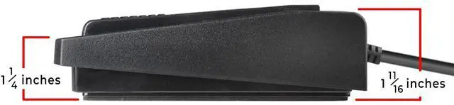 Alt view image 5 of 6 - IN-USB-1 Foot Pedal Transcription Foot Control, Infinity, Ergonomic - Effortless Transcribing & Dictation, Transcribe & Dictate with Ease