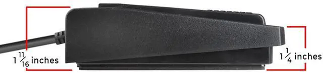 Alt view image 6 of 6 - IN-USB-1 Foot Pedal Transcription Foot Control, Infinity, Ergonomic - Effortless Transcribing & Dictation, Transcribe & Dictate with Ease