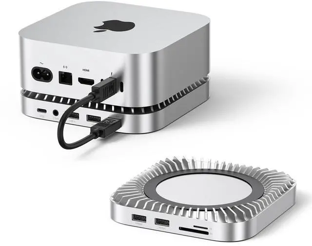 Main image of Mac mini M4 Dock & Stand with 8T NVMe SSD Enclosure, 2 USB A 10Gbps,10G USB C Data Port, 5G USB A*2, USB-C Charge, SD/TF, Audio for Mac mini M4/ M4 Pro