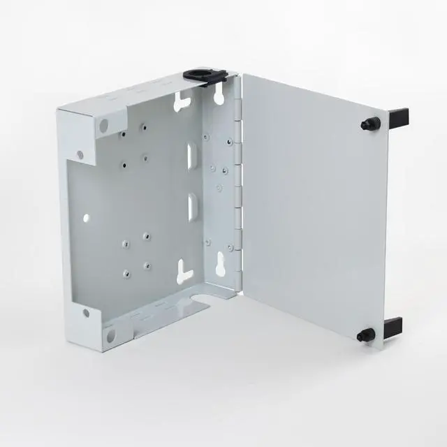 Alt view image 2 of 5 - Fiber Optic Patch Panel - DIN Rail or Wall Mount with ST, SC, and LC Multimode Adapter Plates