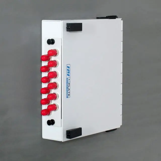 Alt view image 5 of 5 - Fiber Optic Patch Panel - DIN Rail or Wall Mount with ST, SC, and LC Multimode Adapter Plates