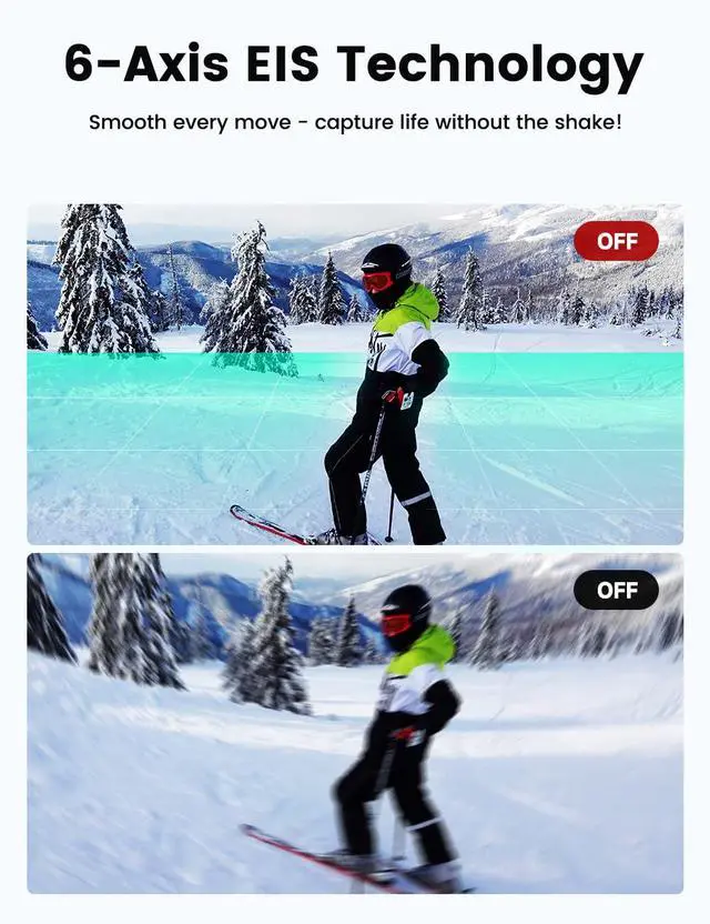 Alt view image 5 of 6 - K80 Thumb Action Camera, POV mini Body Camera 4K with Action Pod & Built-in 64GB, 20MP WiFi Remote Control, 6-Axis EIS Stabilization,10M Waterproof Portable Body Cam for Vlogging/Motorcycling