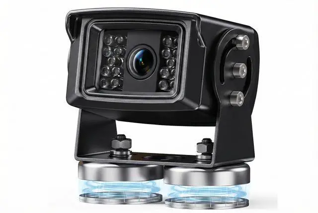 Main image of AHD 1080P Wired Magnetic Backup Camera, Night Vision with 18 IR LEDs, Dual Mounting Options (Magnet/Screw Base) with 50ft Cable
